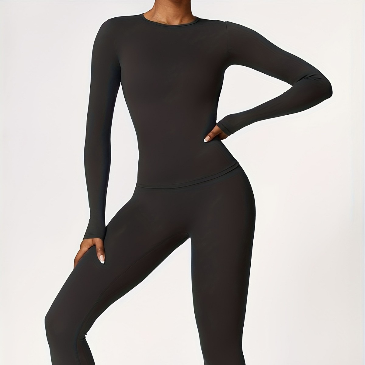 Winter Clothing For Woman - Tight-fitting yoga suit slim long-sleeved outdoor