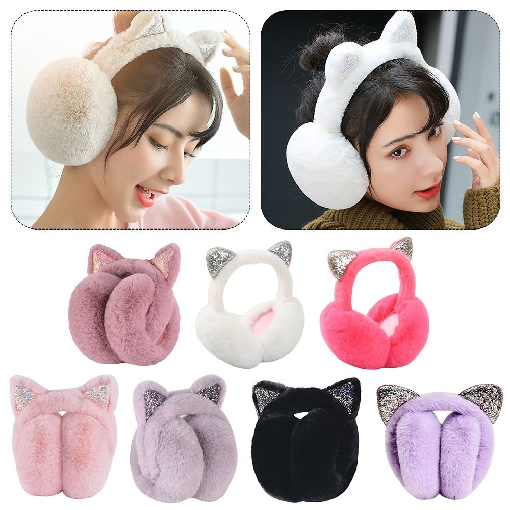 Ear Muff Foldable - Cute Rabbit Design Animal Ear Earflap