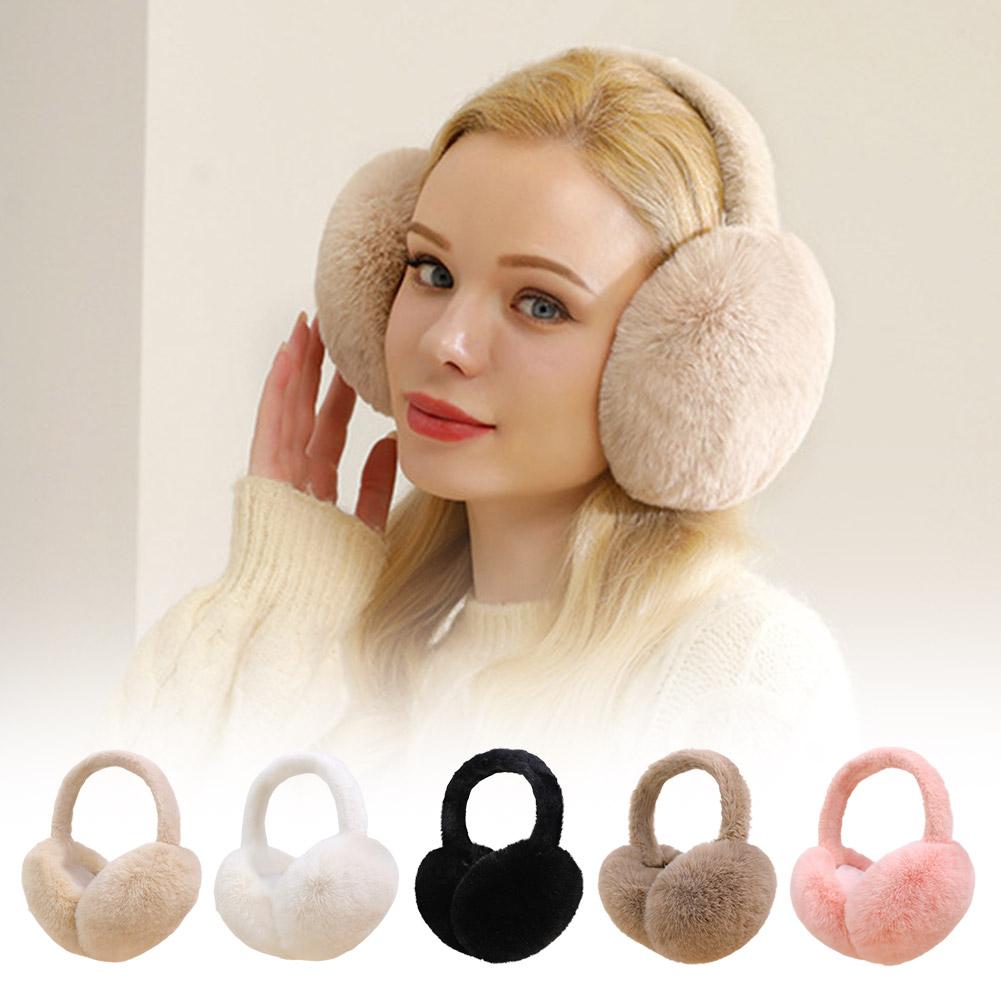 Ear Muff Foldable - Fashion Winter Warm Earmuffs Fluffy Ear