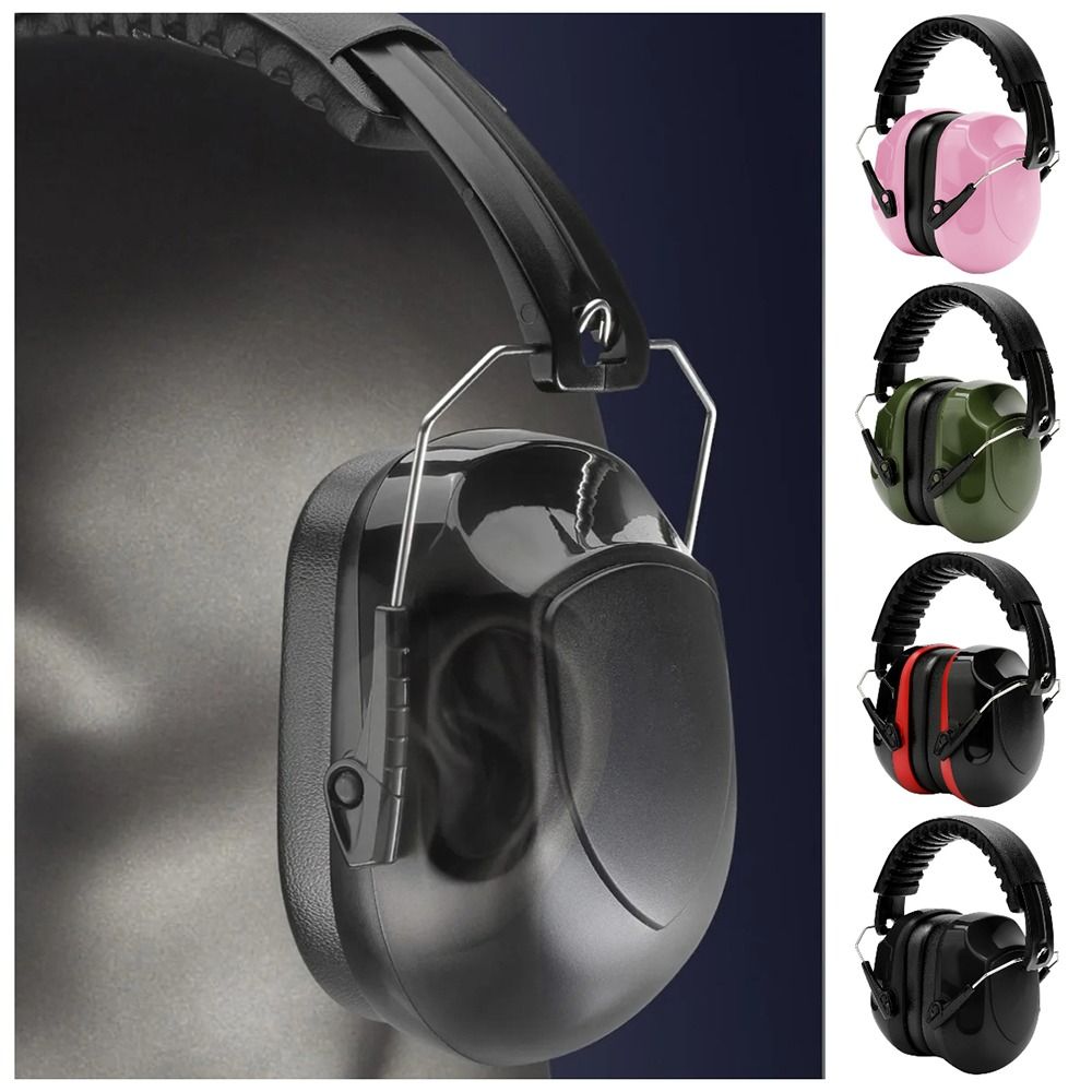 Ear Muff Foldable - SNR-34dB Adjustable Head Earmuffs Noise Reduction