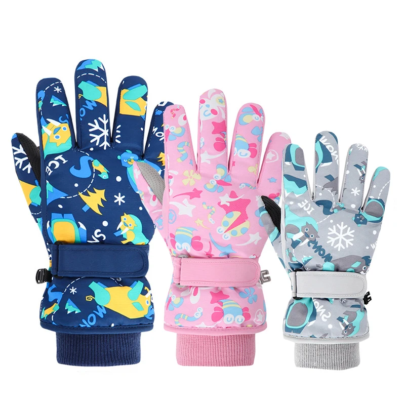 Waterproof Mitten Ski - Winter Children Ski Gloves Thicken Waterproof