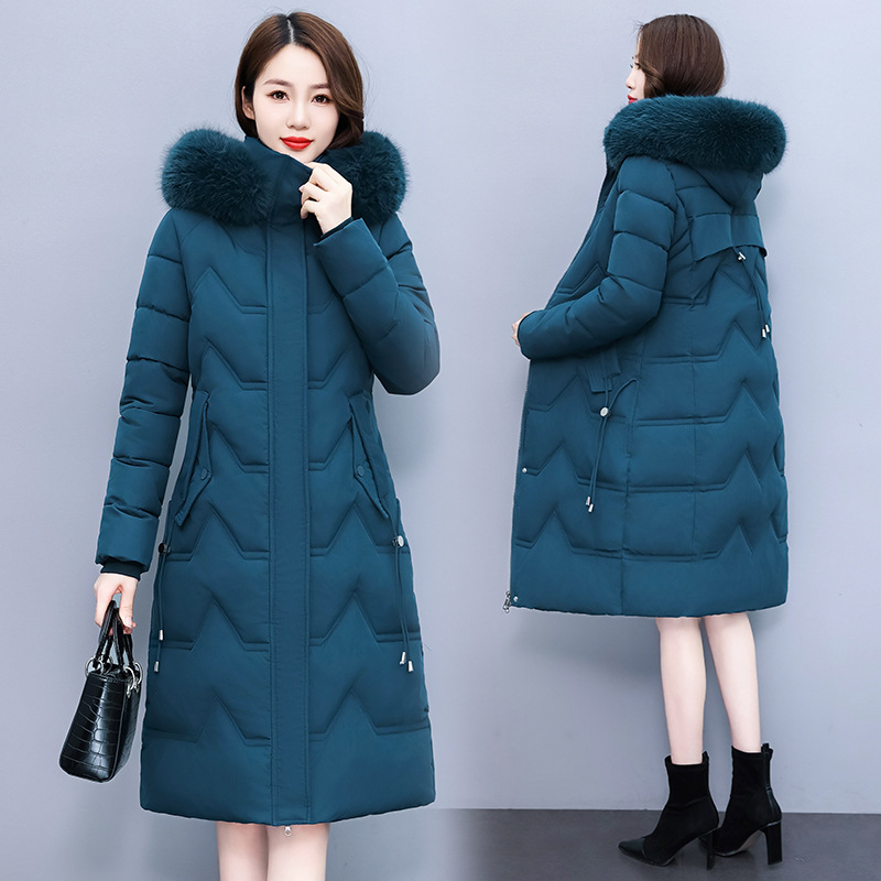 Winter Clothing Work - Parkas Women Mid Length Coats Hooded