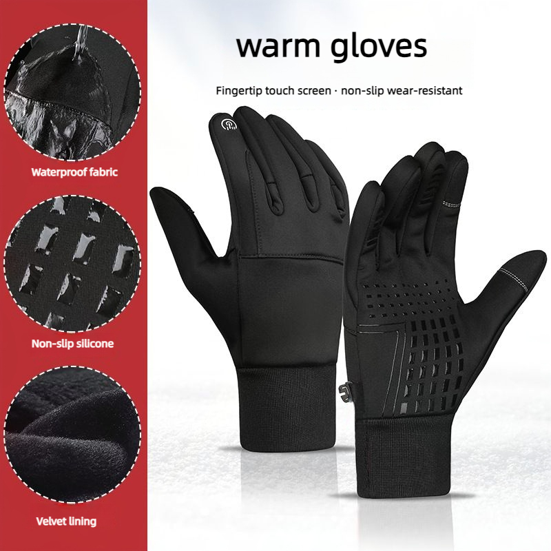 Autumn Winter Men Women Gloves - огляд і ціна Waterproof Mitten Ski