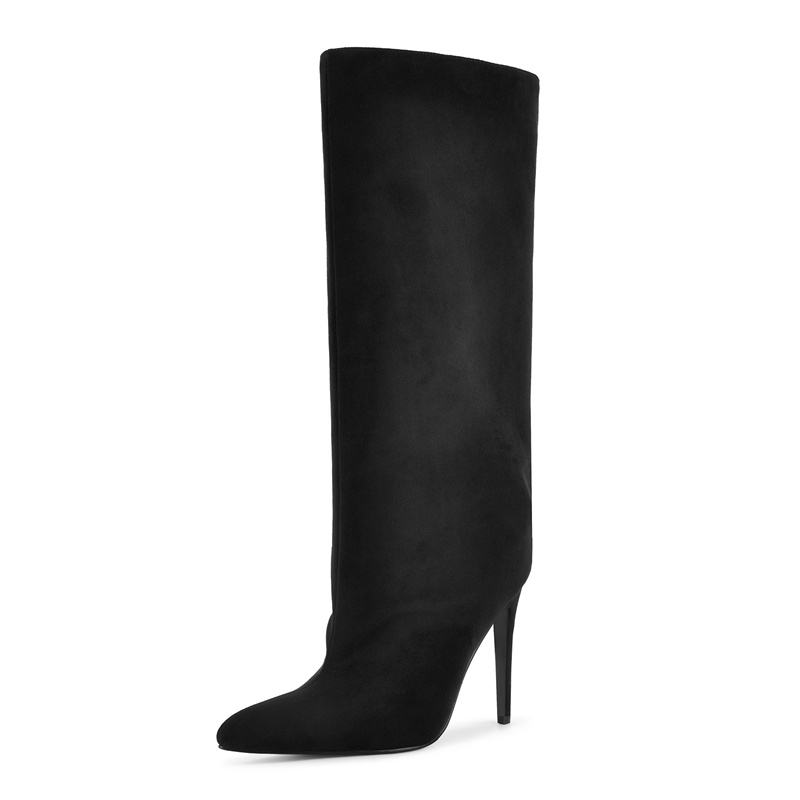 Onlymaker Black Faux Suede Kne - огляд і ціна Winter Clothing For Woman