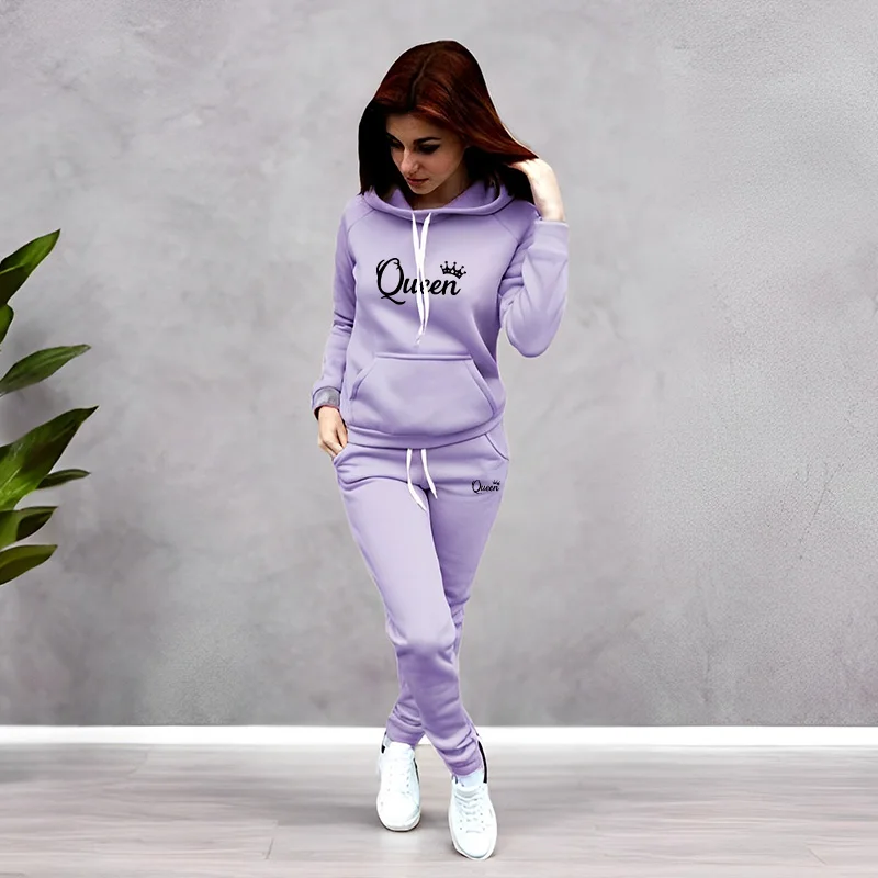 Womens Tracksuit Queen Letter  - огляд і ціна Winter Clothing For Woman