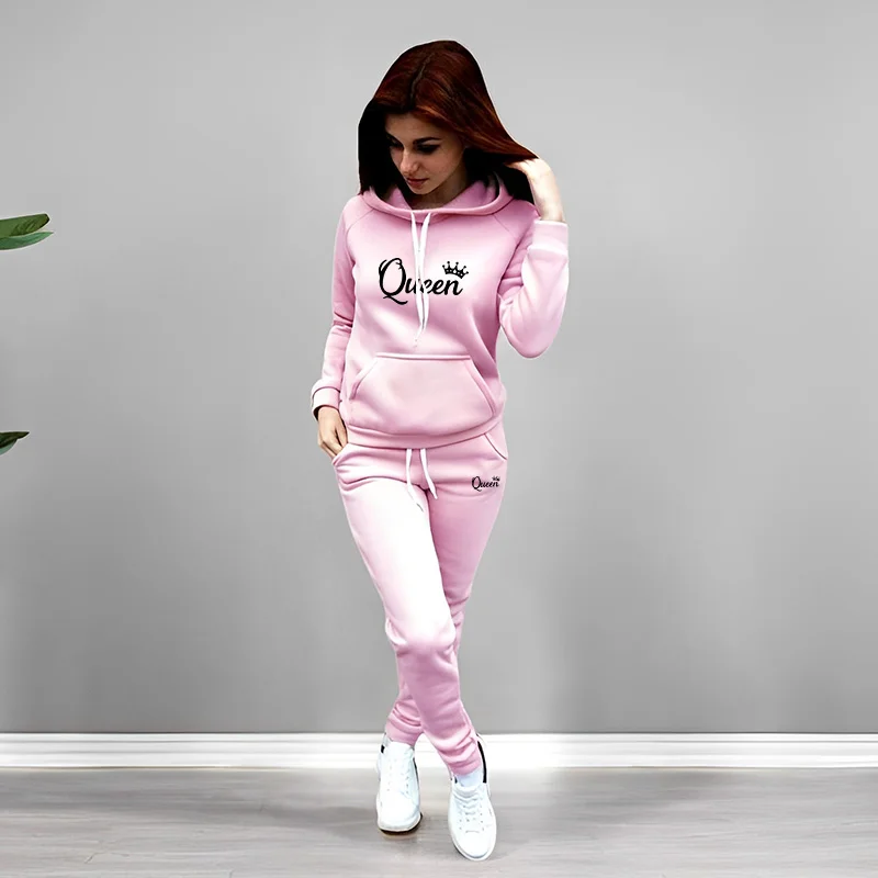Womens Tracksuit Queen Letter  - огляд і ціна Winter Clothing For Woman