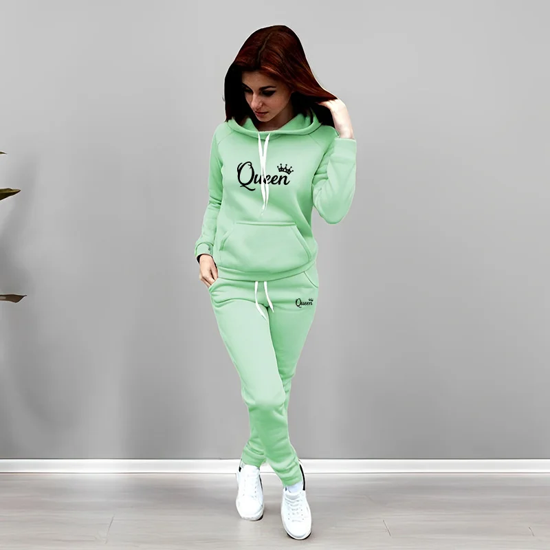 Womens Tracksuit Queen Letter  - огляд і ціна Winter Clothing For Woman