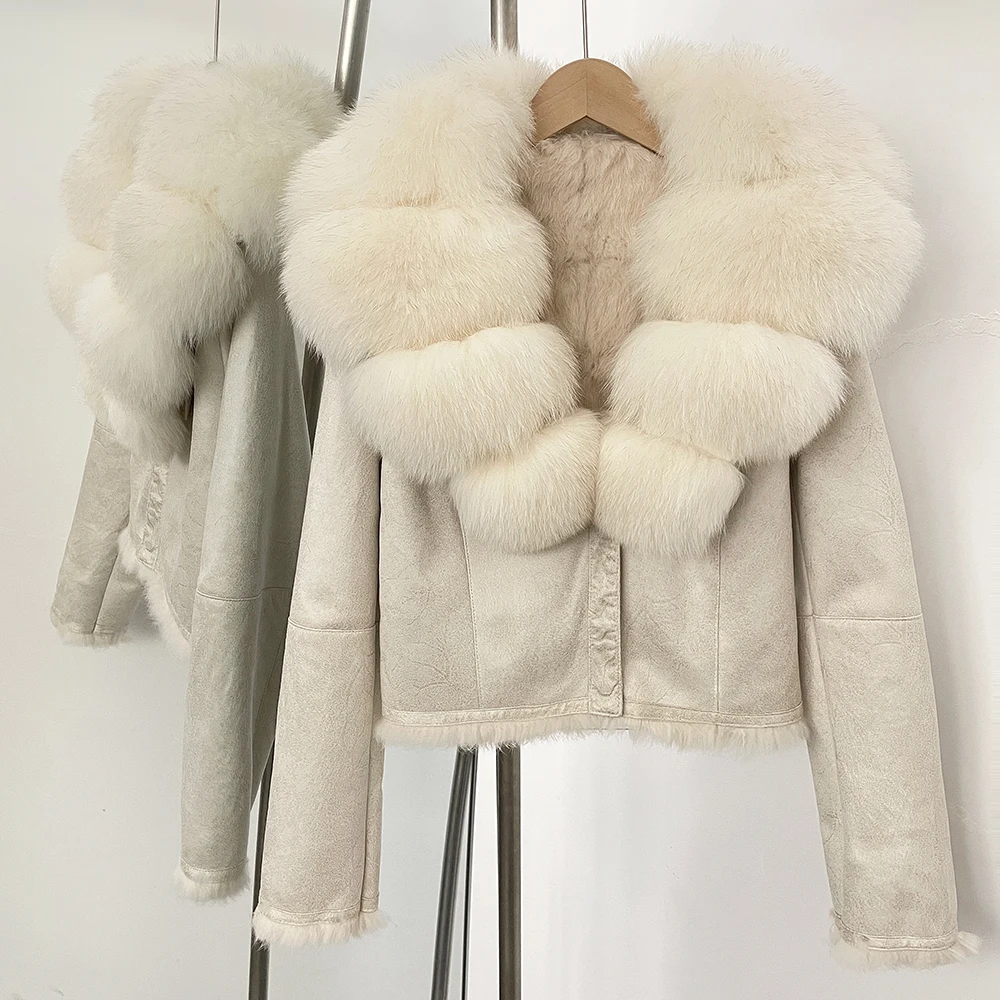 OFTBUY Natural Fox Fur Collar  - огляд і ціна Winter Clothing Store