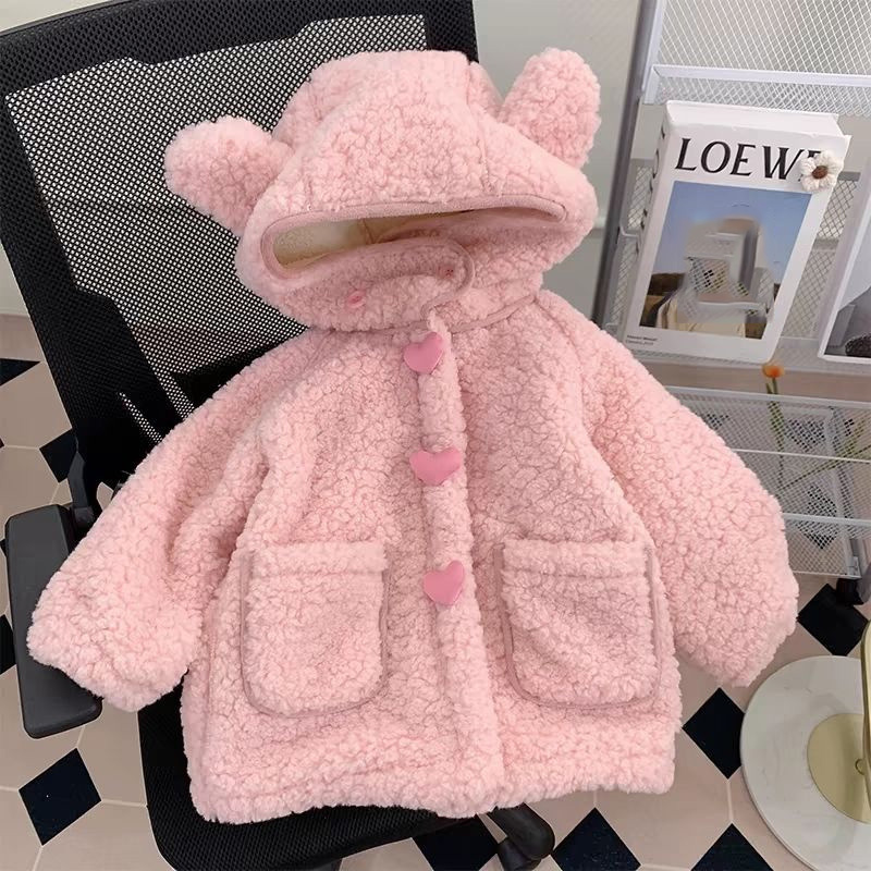 Thickened Fleece Girls Coats C - огляд і ціна Winter Clothing Activities For Toddlers