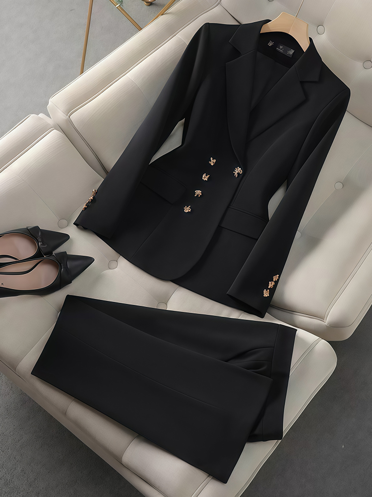 2Pcs Women's Temperament Set L - огляд і ціна Winter Clothing Work