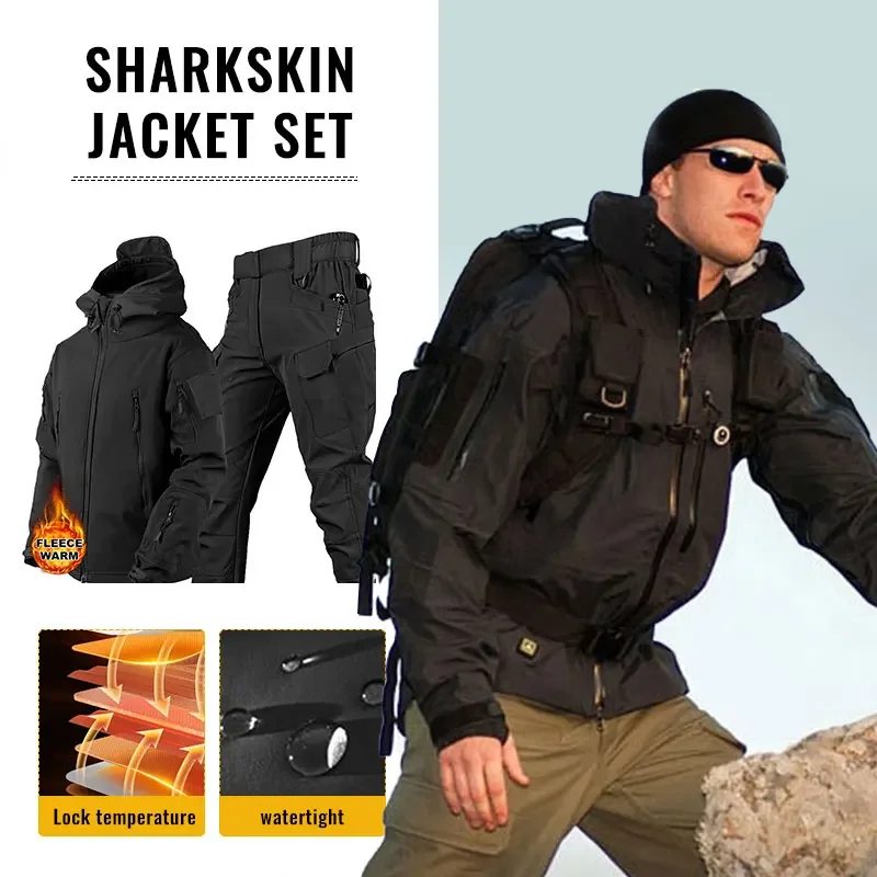 Men Thicken Soft Shell Winter  - огляд і ціна Winter Clothing Work