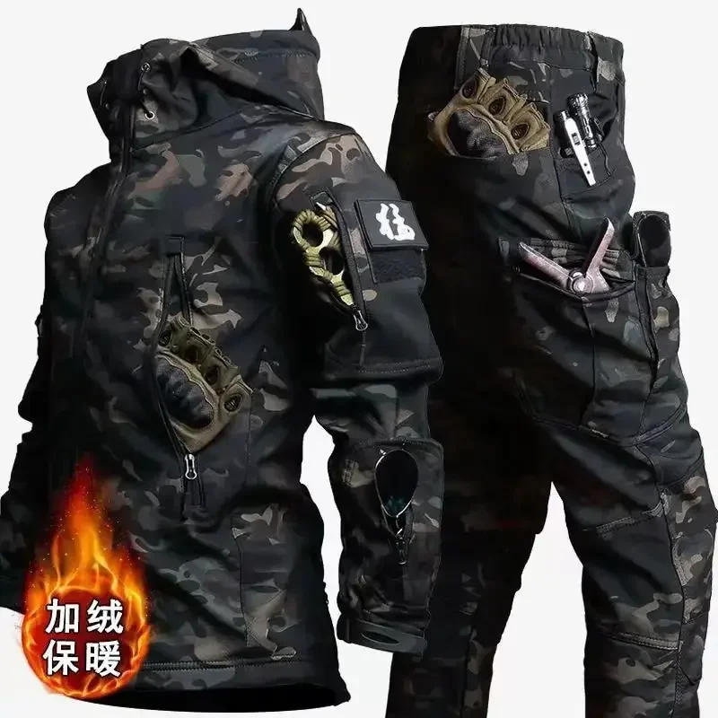 Men Thicken Soft Shell Winter  - огляд і ціна Winter Clothing Work