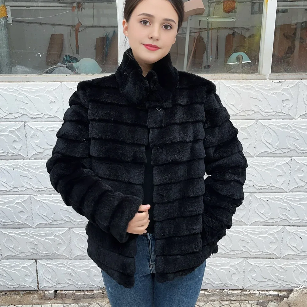OFTBUY Rabbit Real Fur Coat Wa - огляд і ціна Winter Clothing Store