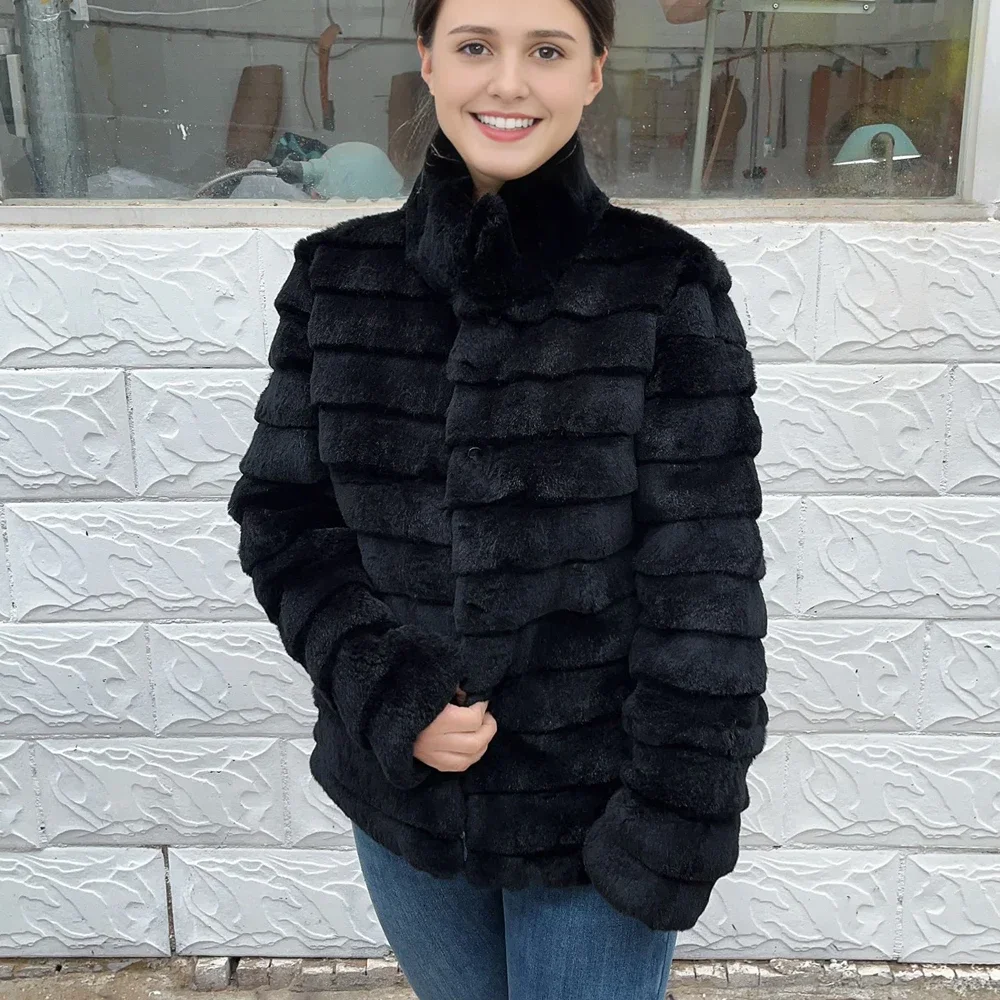 OFTBUY Rabbit Real Fur Coat Wa - огляд і ціна Winter Clothing Store