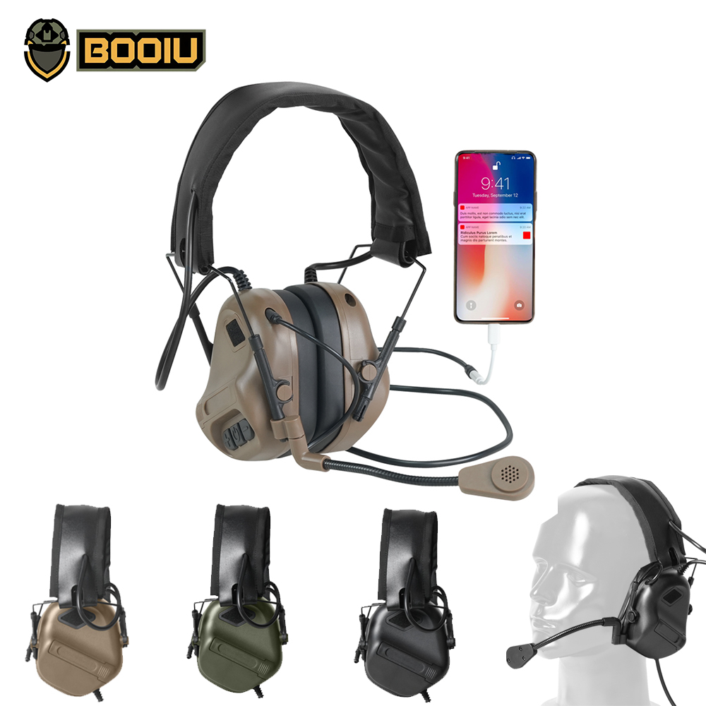 BOOIU Tactical Electronic Shoo - огляд і ціна Ear Muff Foldable