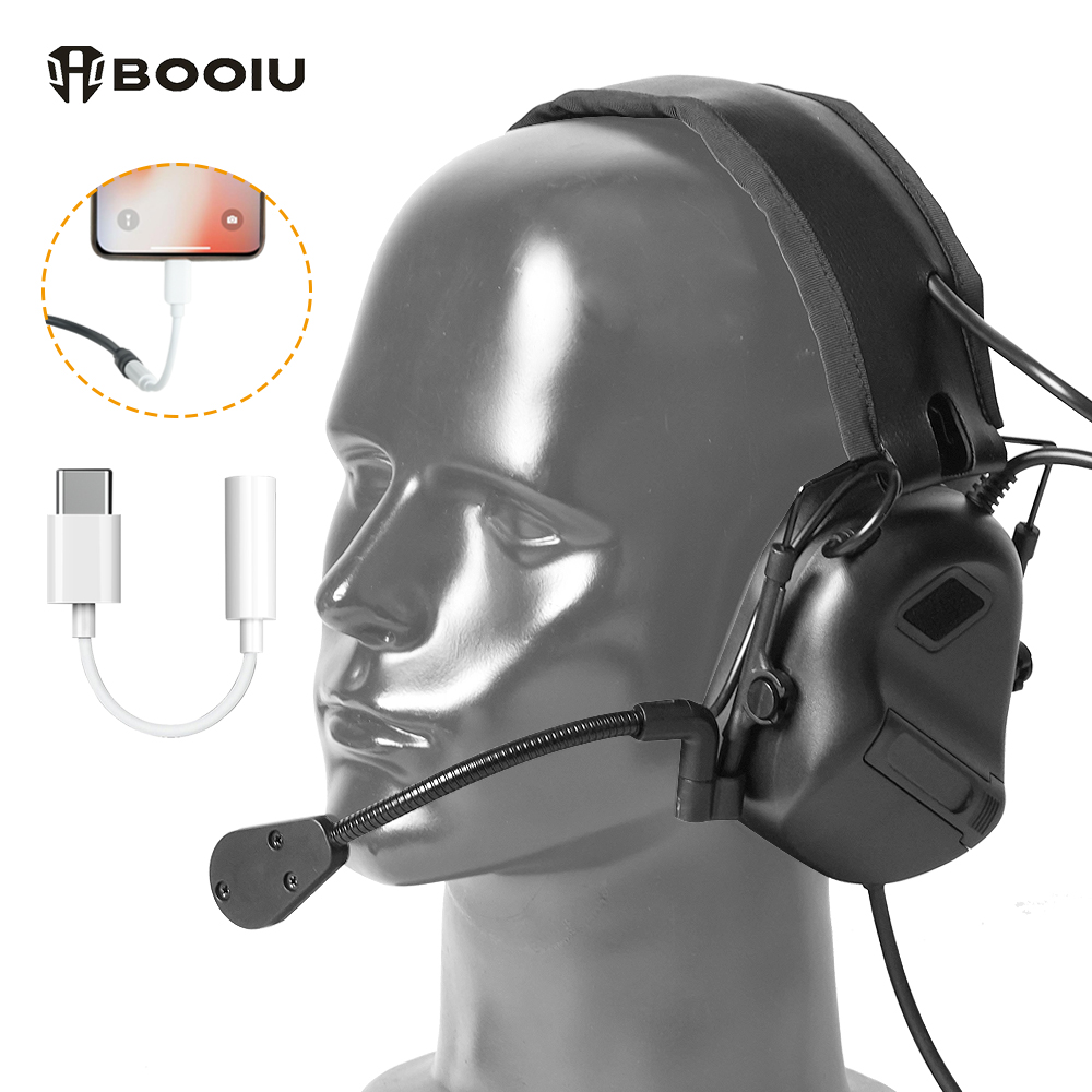 BOOIU Tactical Electronic Shoo - огляд і ціна Ear Muff Foldable