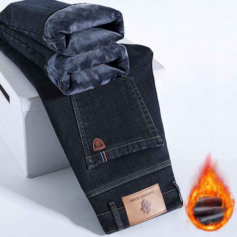 Winter Warm Fleece Jeans Men's - огляд і ціна Winter Clothing Work