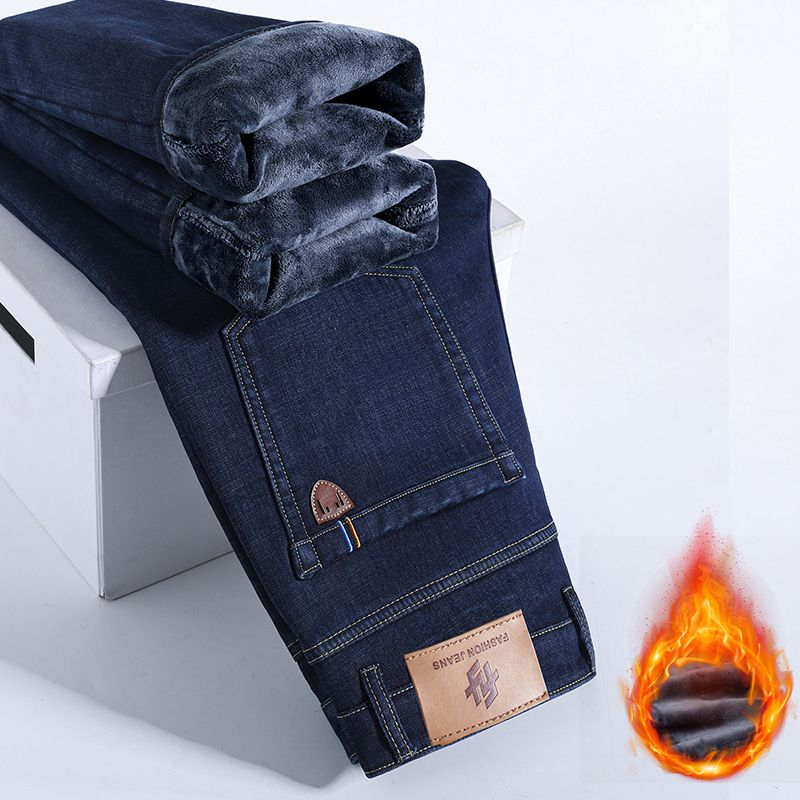 Winter Warm Fleece Jeans Men's - огляд і ціна Winter Clothing Work