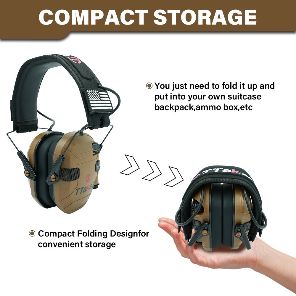 New W1/W3 Foldable Electronic  - огляд і ціна Ear Muff Foldable