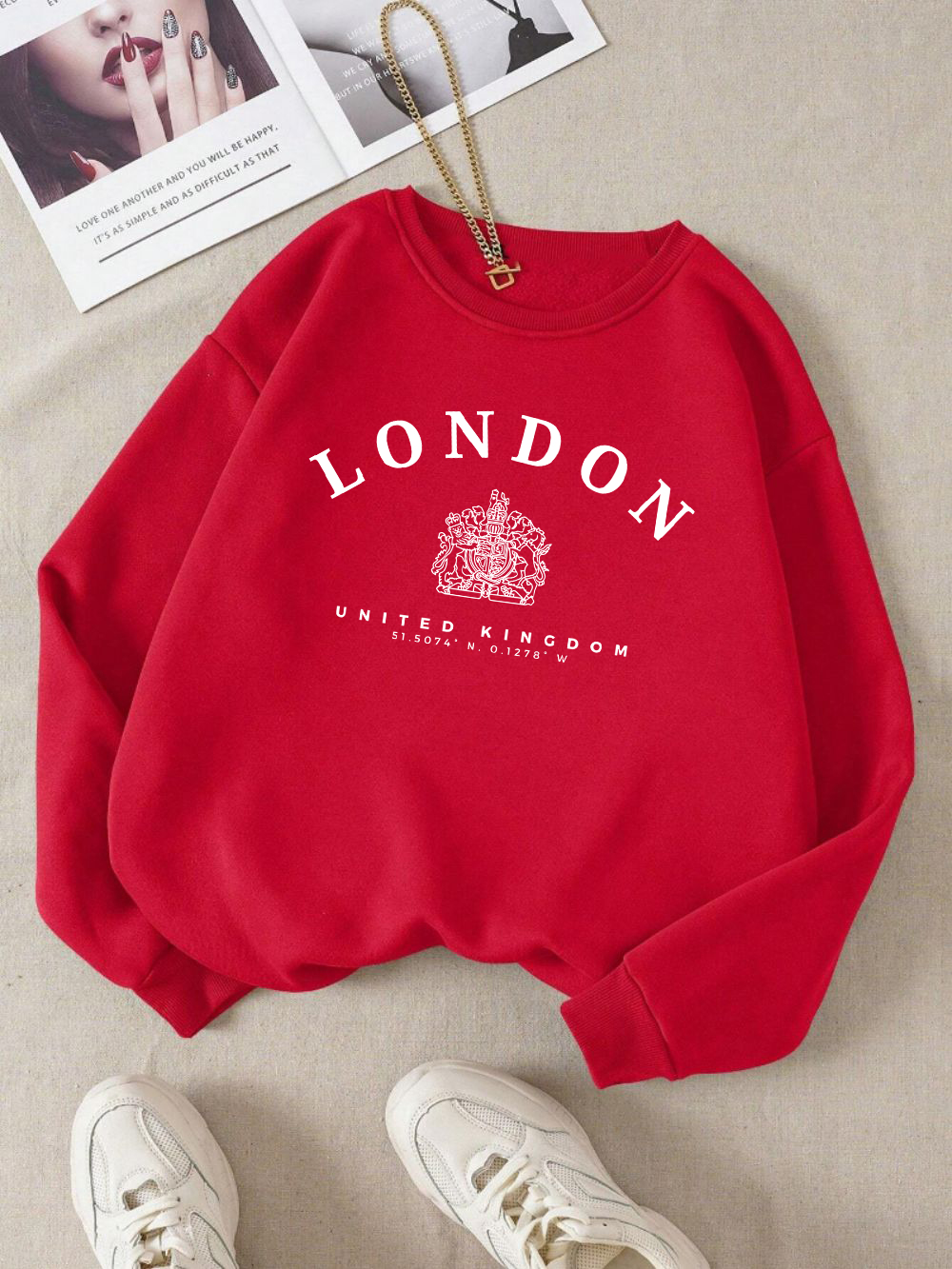 London Uk Royal Badge Print Wo - огляд і ціна Winter Clothing London